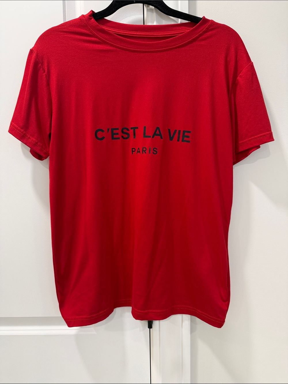 Paris Red Graphic Tee - Women's Size Small